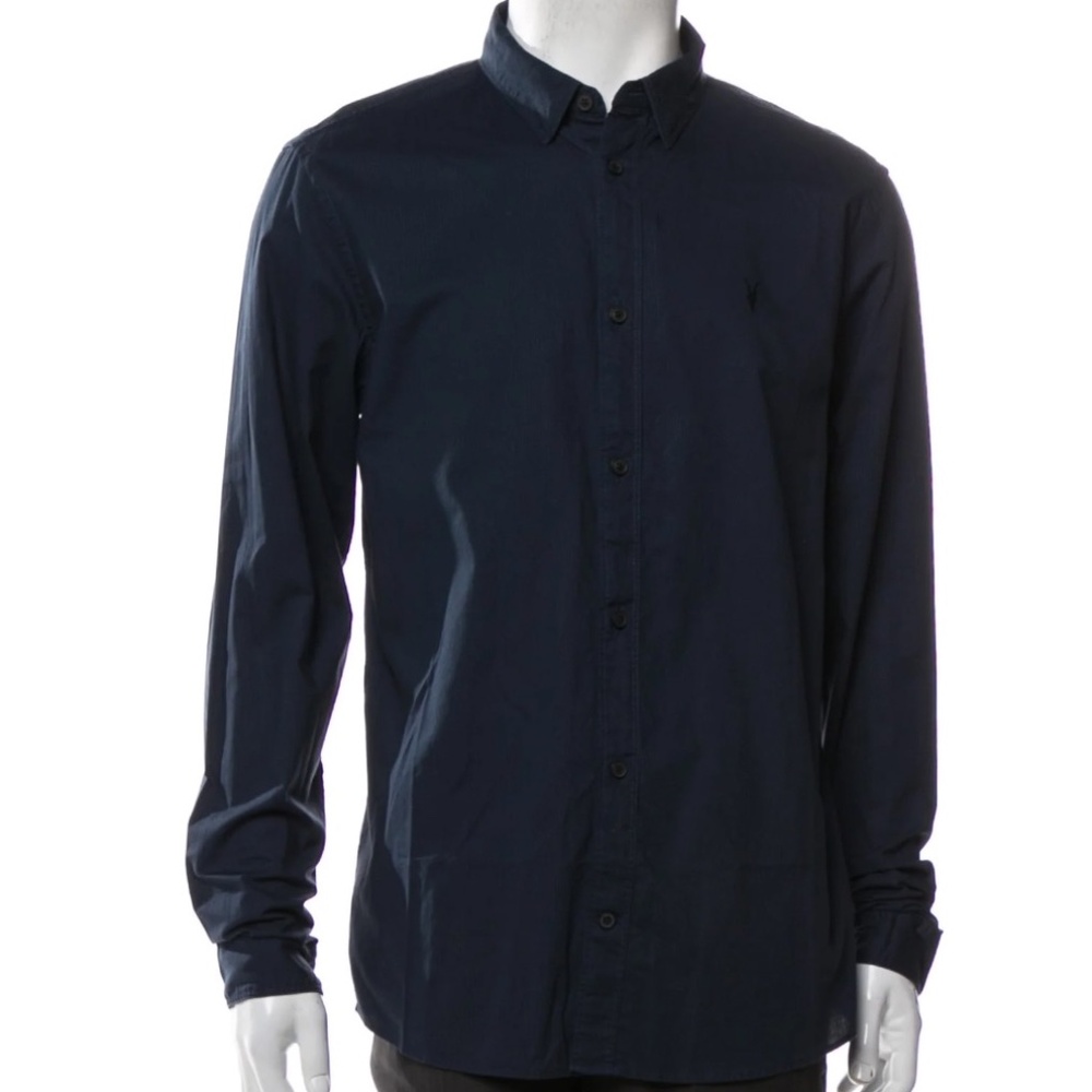 AllSaints blue dress shirt
